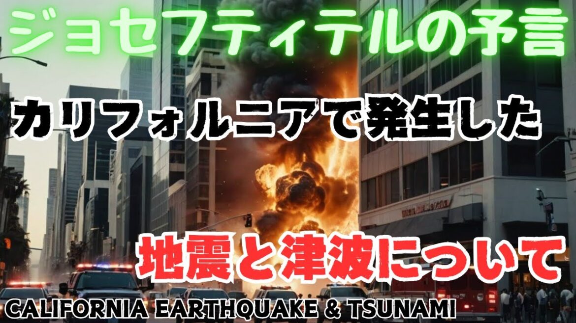 【ジョセフ・ティテルの予言】⚠️カリフォルニアの地震と津波、轟音⚠️サイキック予言