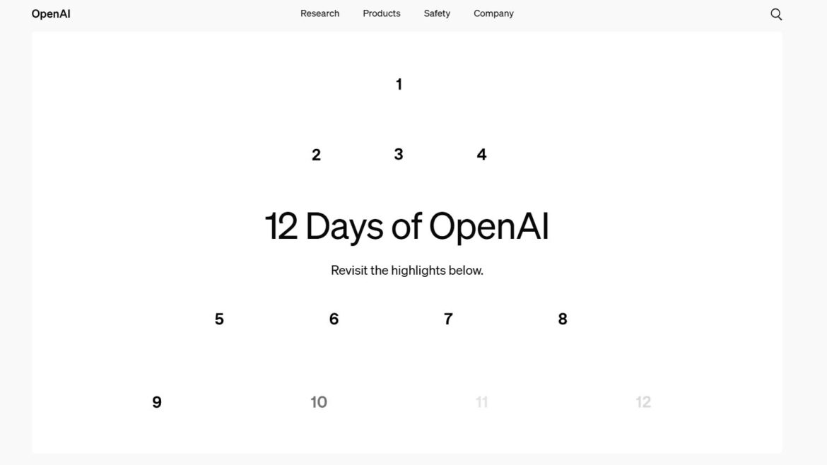 ChatGPT Pro、Sora、Projects、o3　「12 Days of OpenAI」で発表されたこと