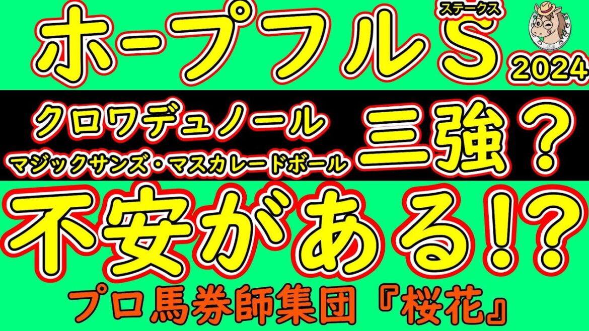ホープフルステークス2024人気馬の不安材料!3頭の無敗馬同士の一戦でクロワデュノールとマジックサンズとマスカレードボールは中山内回り二千において不安があるか検証する! ホープフルステークス2024人気馬の不安材料!3頭の無敗馬同士の一戦でクロワデュノールとマジックサンズとマスカレードボールは中山内回り二千において不安があるか検証する!