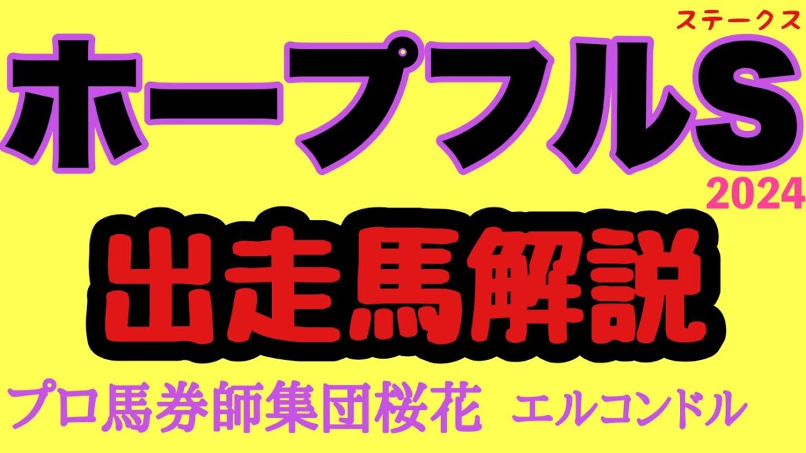 エルコンドル氏のホープフルステークス 2024出走馬解説！！来年のクラシックの中心になりそうな馬達が揃う！クロワデュノールが抜けている印象も力差は不透明！番狂わせもあるか？！