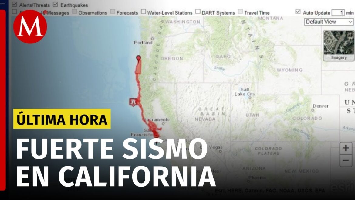 Sismo de magnitud 7.3 sacude California, EU; emiten alerta de tsunami