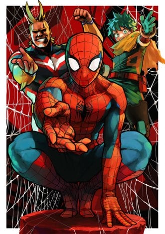 『僕のヒーローアカデミア』堀越耕平氏書き下ろしイラスト（C）Marvel 2024 （C）Kohei Horikoshi/Shueisha 