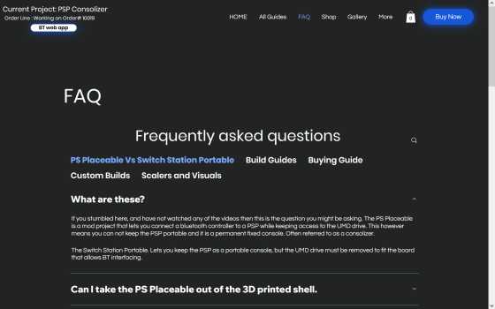 PSPを小型のPS2っぽく改造してビデオ出力やBluetoothコントローラーに対応させられるキット「PS Placeable」が登場 - 画像
