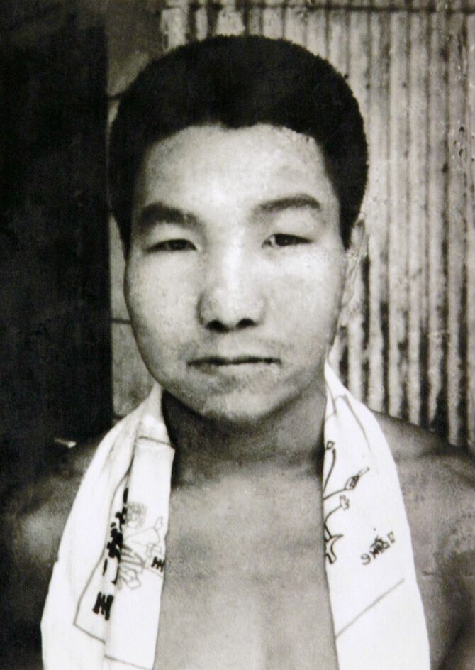 昭和40年1月から勤め始めたみそ製造会社で、40年6月までに撮影されと思われる袴田巌さんの写真［袴田秀子さん提供］