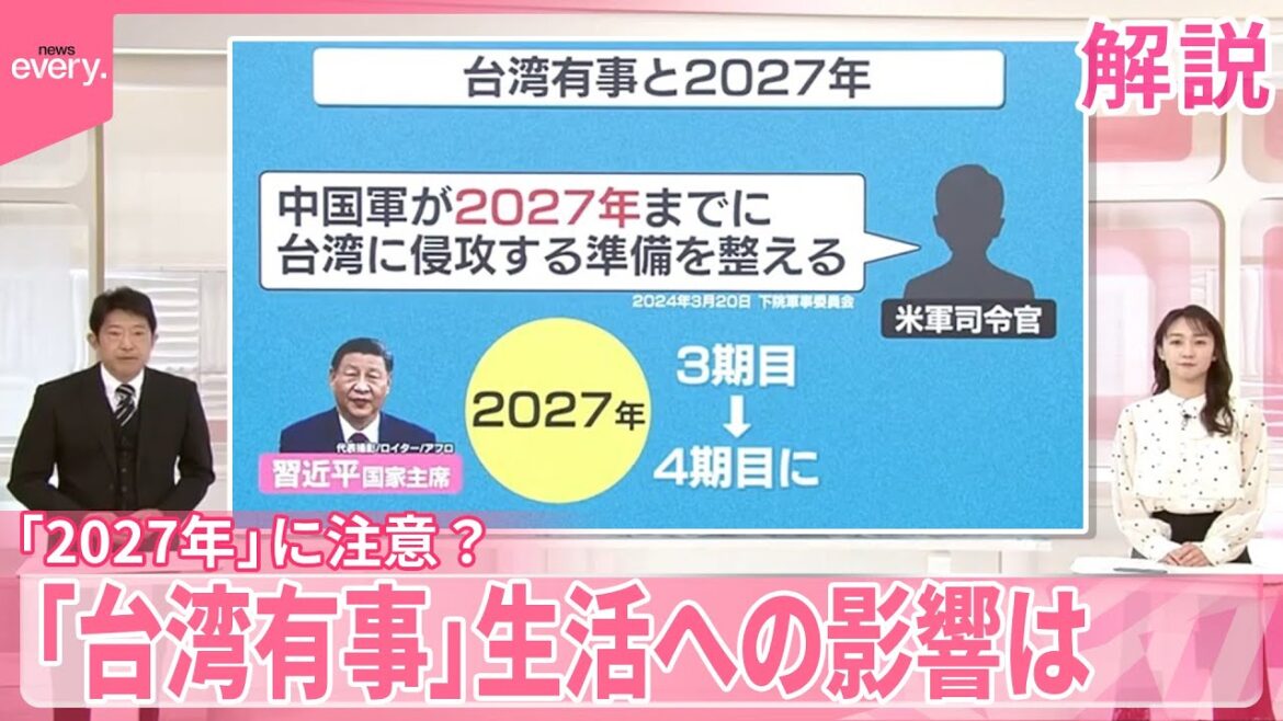 【戦後80年】台湾有事「2027年」に注意？  米中が全面衝突で“食べ物に困る”事態も  ガソリンや灯油…生活への影響を検証