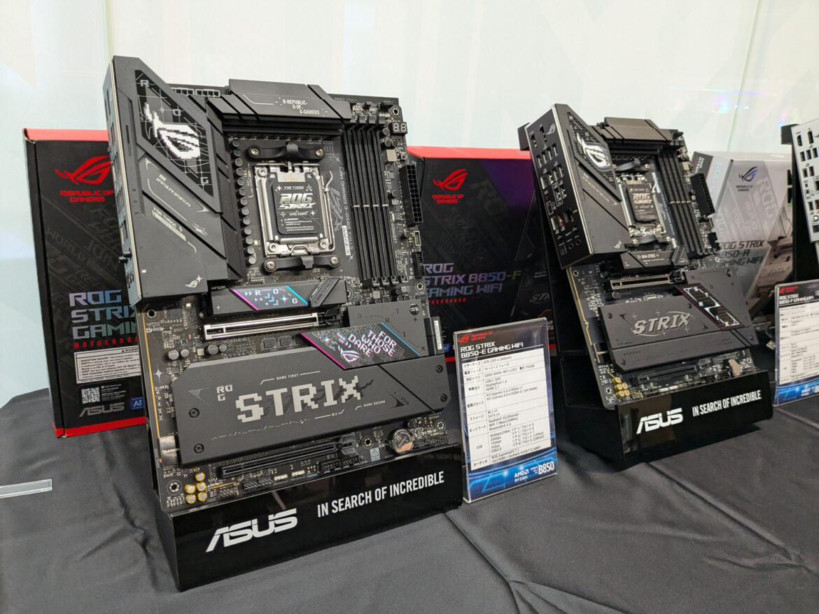 ASUS、Ryzen 9000 X3D対応のB850/B840マザー10機種 - PC Watch