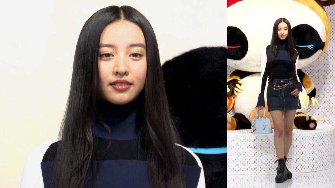 Koki,、タートルネック×美脚披露のミニスカデニム姿で登場　｢LOUIS VUITTON × MURAKAMI｣リエディション･コレクションPOP-UP STOREレセプション