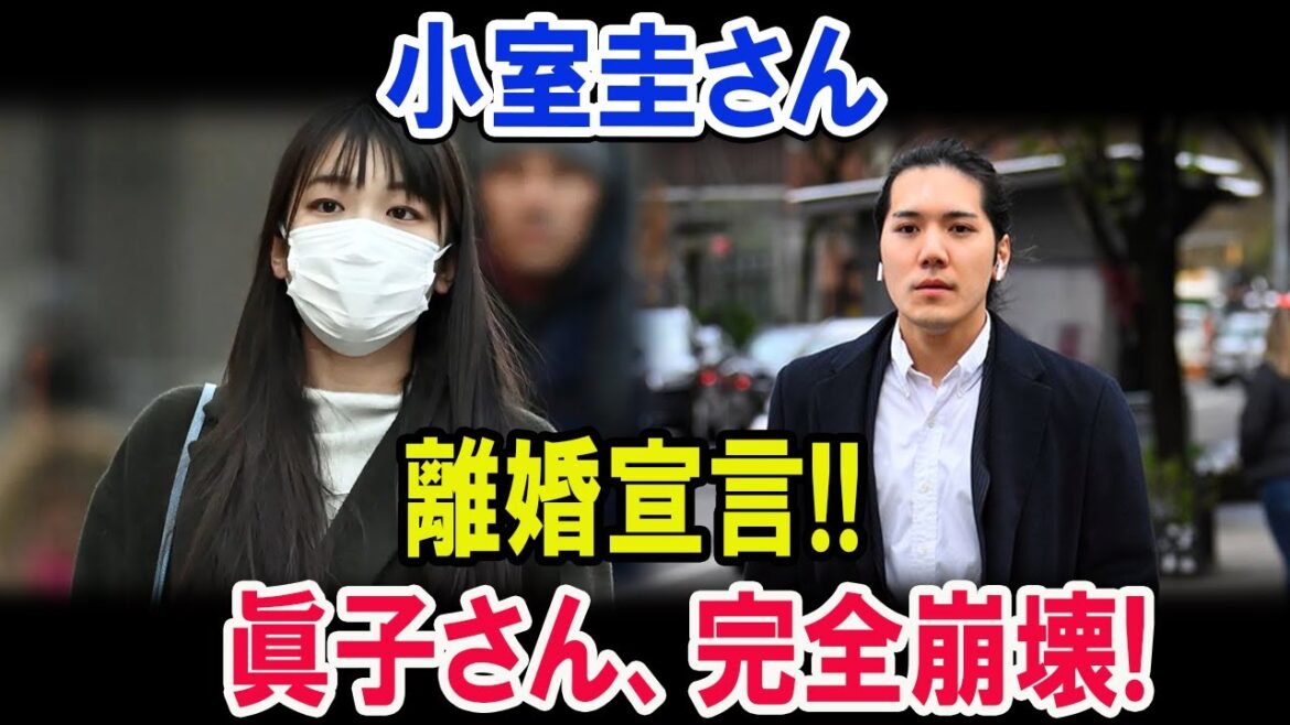 小室圭さんが離婚宣言!! 眞子さん、完全崩壊!
