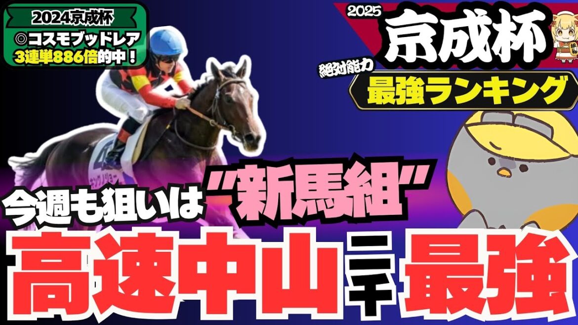 【京成杯2025最強ランキング】３億円馬キングノジョーは本物なのか？ 中山2000mでハマる珠玉の穴馬発見！【競馬予想】