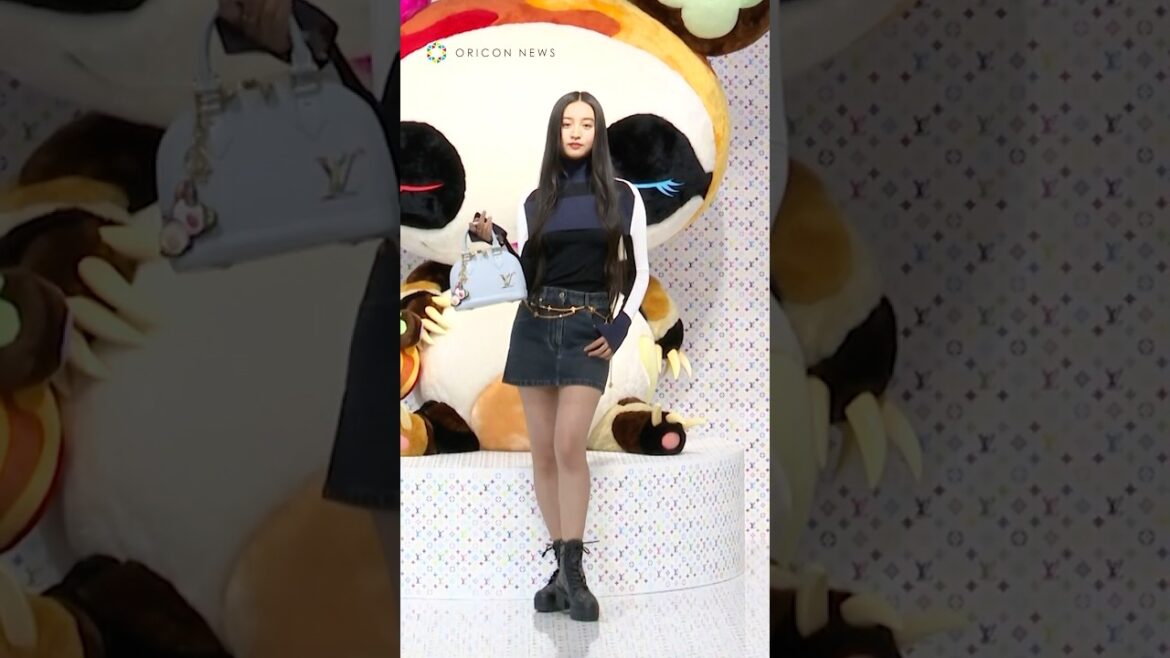 Koki,、タートルネック×美脚披露のミニスカデニム姿で登場 #Koki #ルイヴィトン #shorts