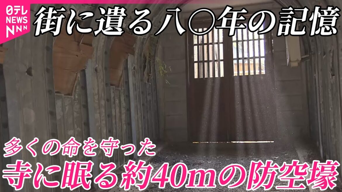 【街に遺る八〇年の記憶】寺に眠る…多くの命を守った約40メートルの防空壕  東京・中野区 【街に遺る八〇年の記憶】寺に眠る…多くの命を守った約40メートルの防空壕  東京・中野区