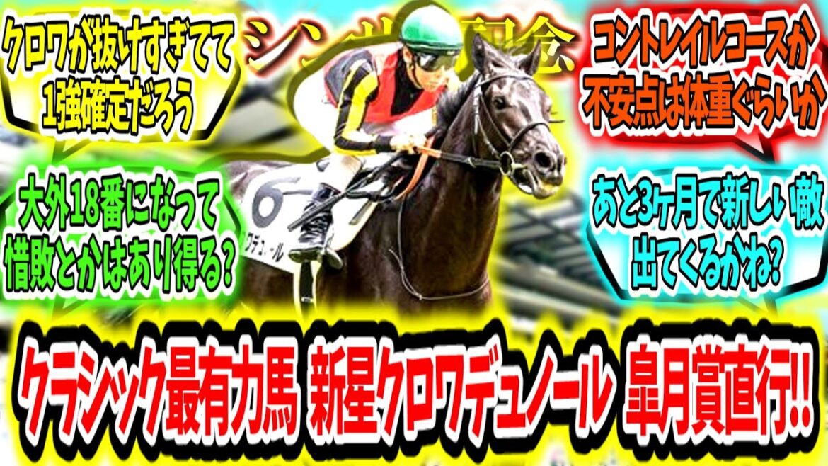 『今年の主役候補‼新星クロワデュノール皐月賞直行‼』に対するみんなの反応【競馬の反応集】 『今年の主役候補‼新星クロワデュノール皐月賞直行‼』に対するみんなの反応【競馬の反応集】