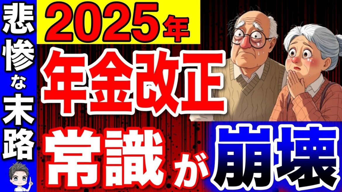 【緊急速報】2025年の年金改正で常識が崩壊します！支給額たった○万円で悲惨な末路！政府が隠す10個の制度改悪！【年金改正/改悪/在職老齢年金】