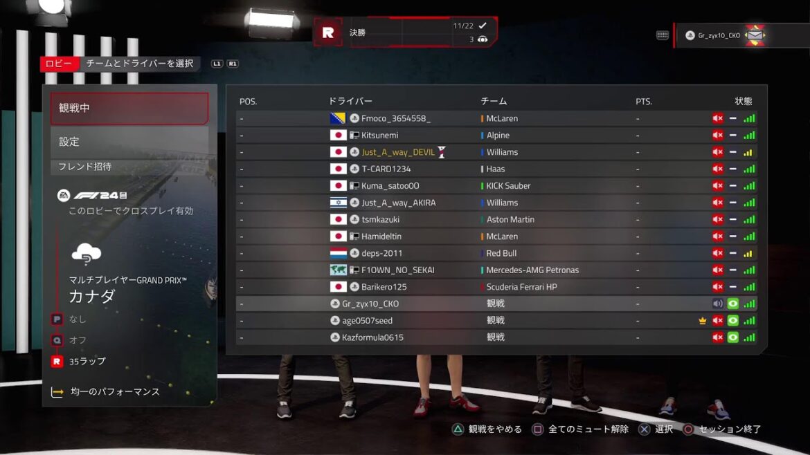 F1 24 Gameplay Formula Premier Championship Rd. 13 Canada