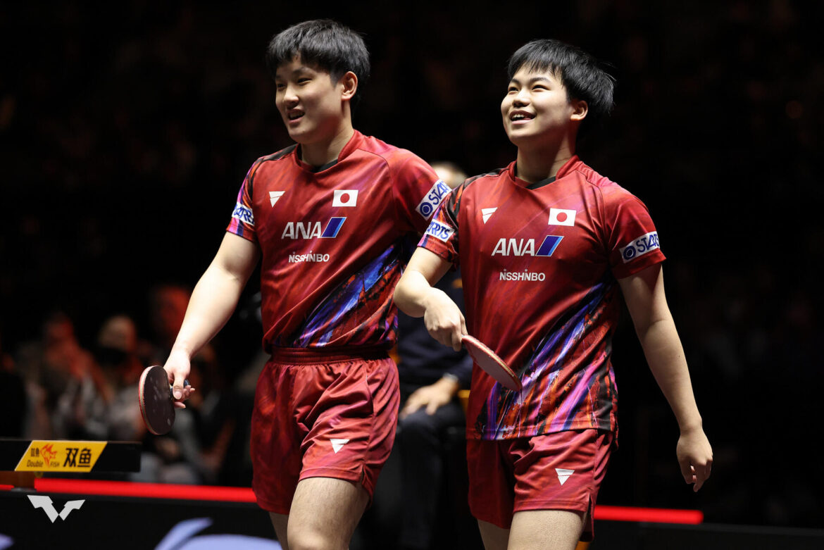底知れぬ張本智和・松島輝空ペアがWTT3度目V！台湾10代ペアを破る【卓球 WTTマスカット】 - テレビ東京・ＢＳテレ東 7ch(公式)
