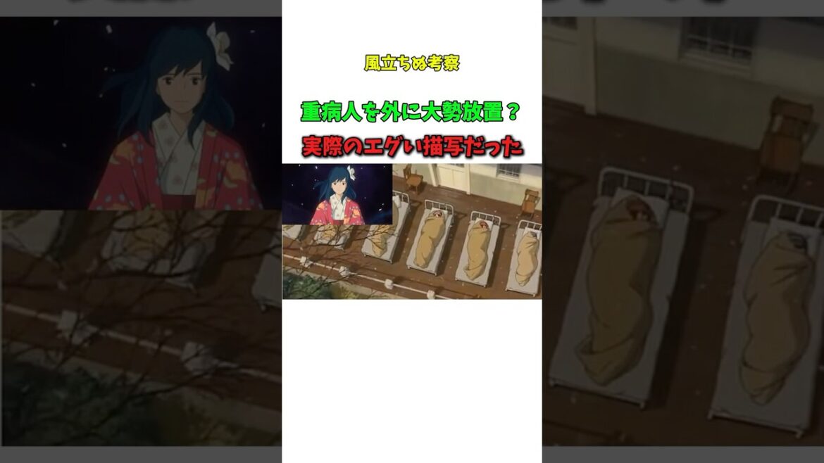 【衝撃実話】風立ちぬの屋外での描写がエグかった　#ジブリ　#風立ちぬ　#結核