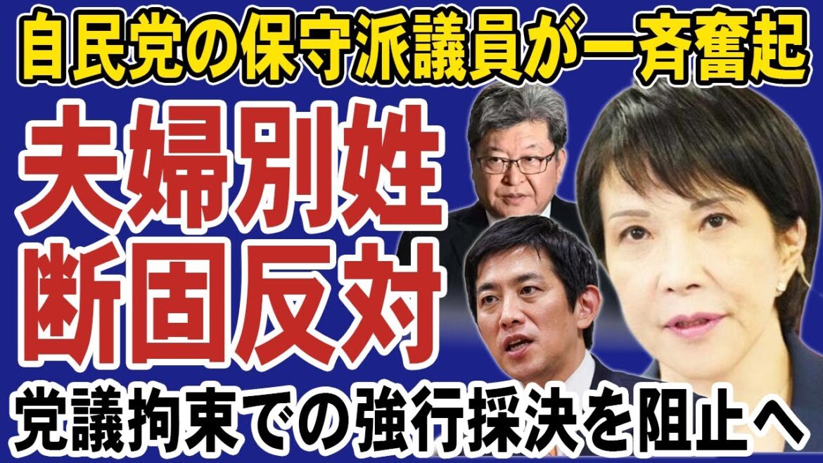 【選択的夫婦別姓】高市早苗・小林鷹之らが自民党執行部に反対表明！森山幹事長は党議拘束をかけて強行採決を企む。日本の戸籍制度を守るため保守派が結束へ