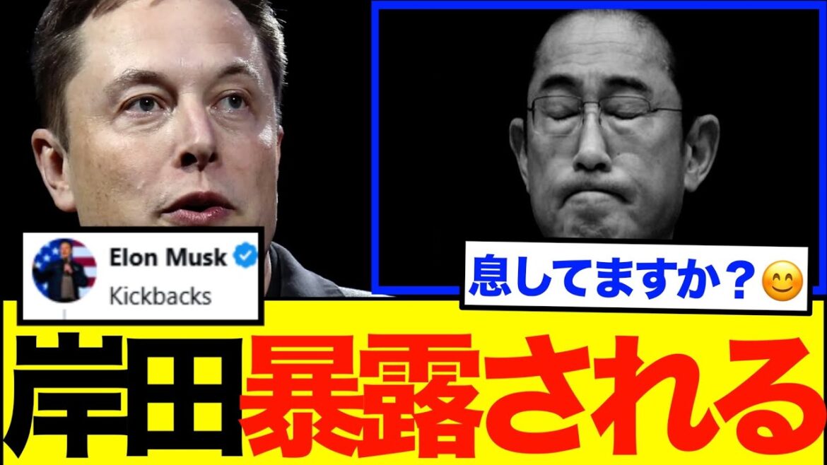 岸田文雄さん、イーロンマスクに暴露され完全終了。【謎が全て解けます】