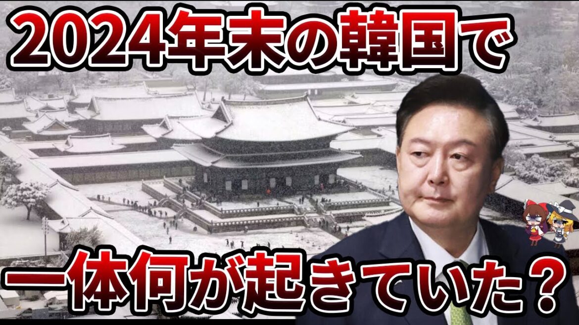 【総集編】まさに激動！？2024年末韓国で起きた大事件特集【ゆっくり解説】