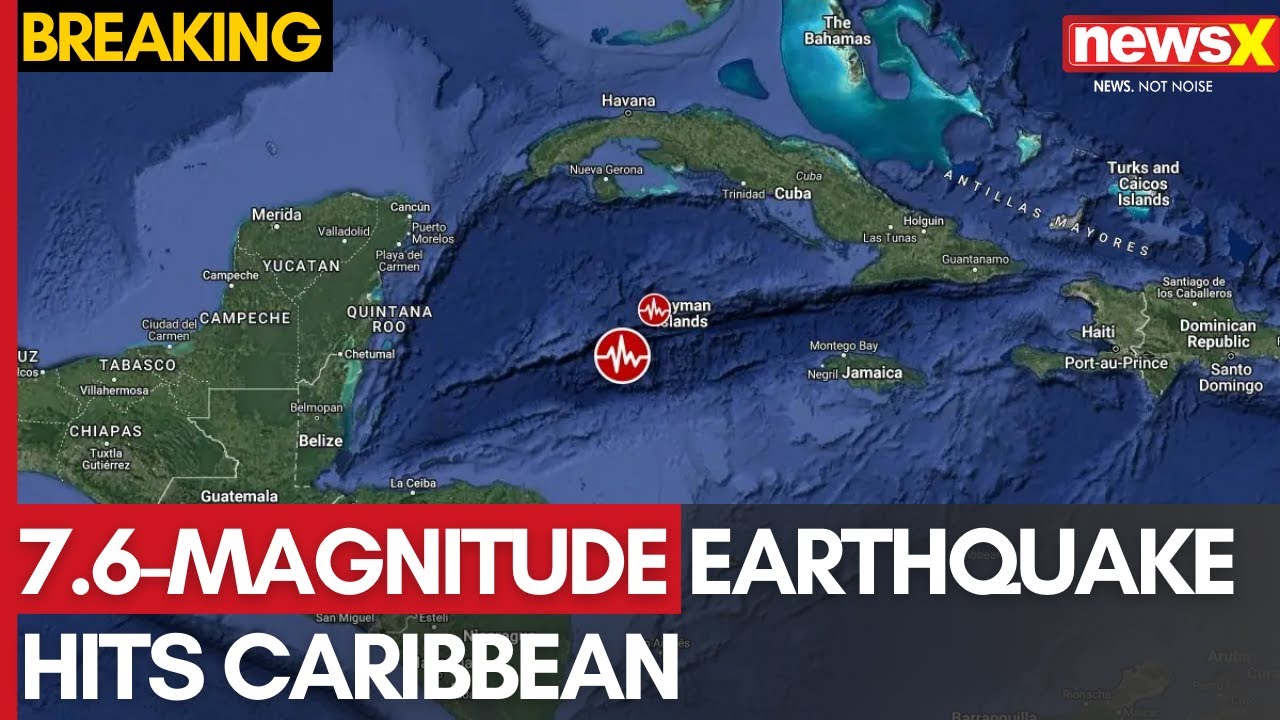 Large earthquake hits caribbean