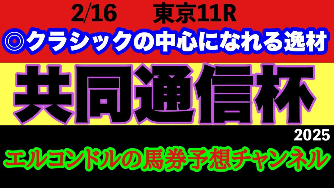エルコンドル氏の共同通信杯2025予想！！例年に比べ小頭数になったが数多の名馬を輩出してきたクラシック戦線の重要な一戦！今年はどの馬が主役候補になるか！？