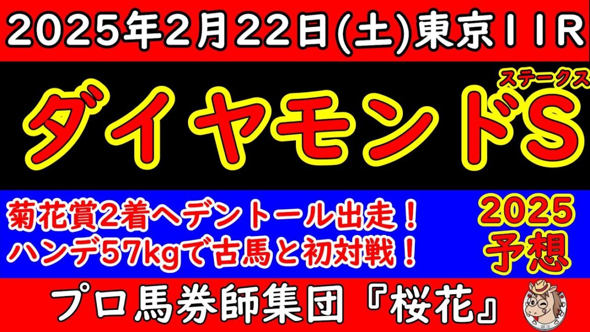 ダイヤモンドステークス2025レース予想！菊花賞２着のヘデントールが５７ｋｇの斤量で出走！ワープスピードは５８ｋｇの斤量で最内１枠１番からどんな競馬をするのか？
