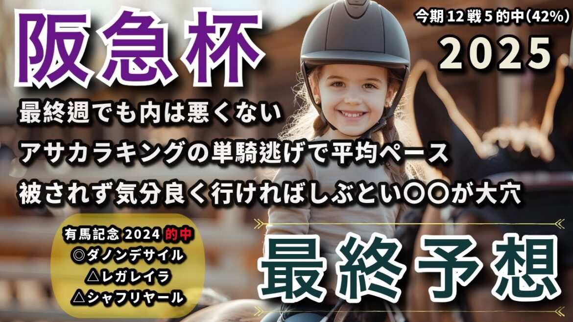 【的中】阪急杯 2025 - 最終予想