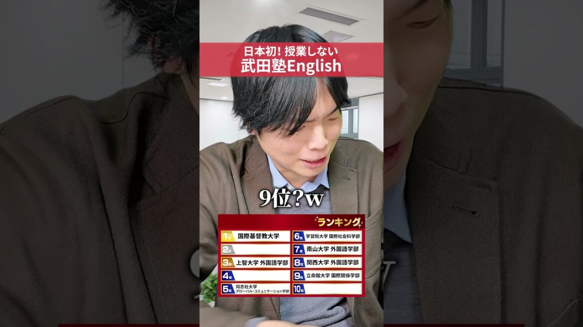 英語を学べる私立大学ランキング