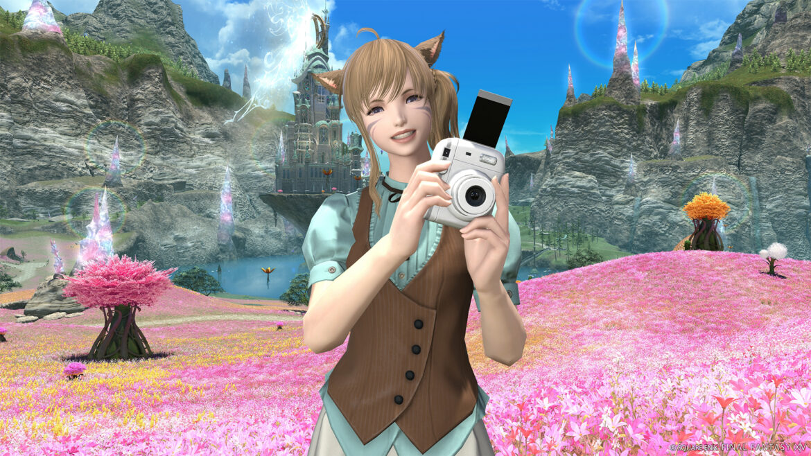 「FFXIV」×「チェキ」コラボ第1弾のエモート「撮影する」は明日2月25日、全キャラクターに実装！ - GAME Watch