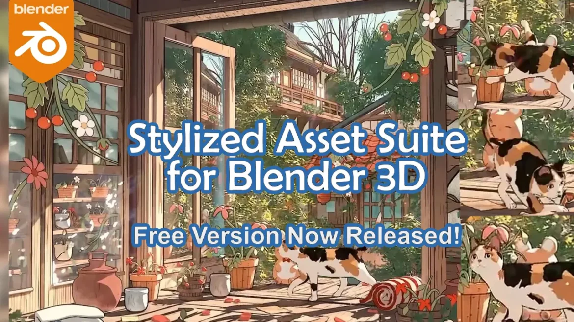 アニメ調アセットを作成するためのレイヤーベースの無料Blenderアドオン『Stylized Asset Suite for Blender』