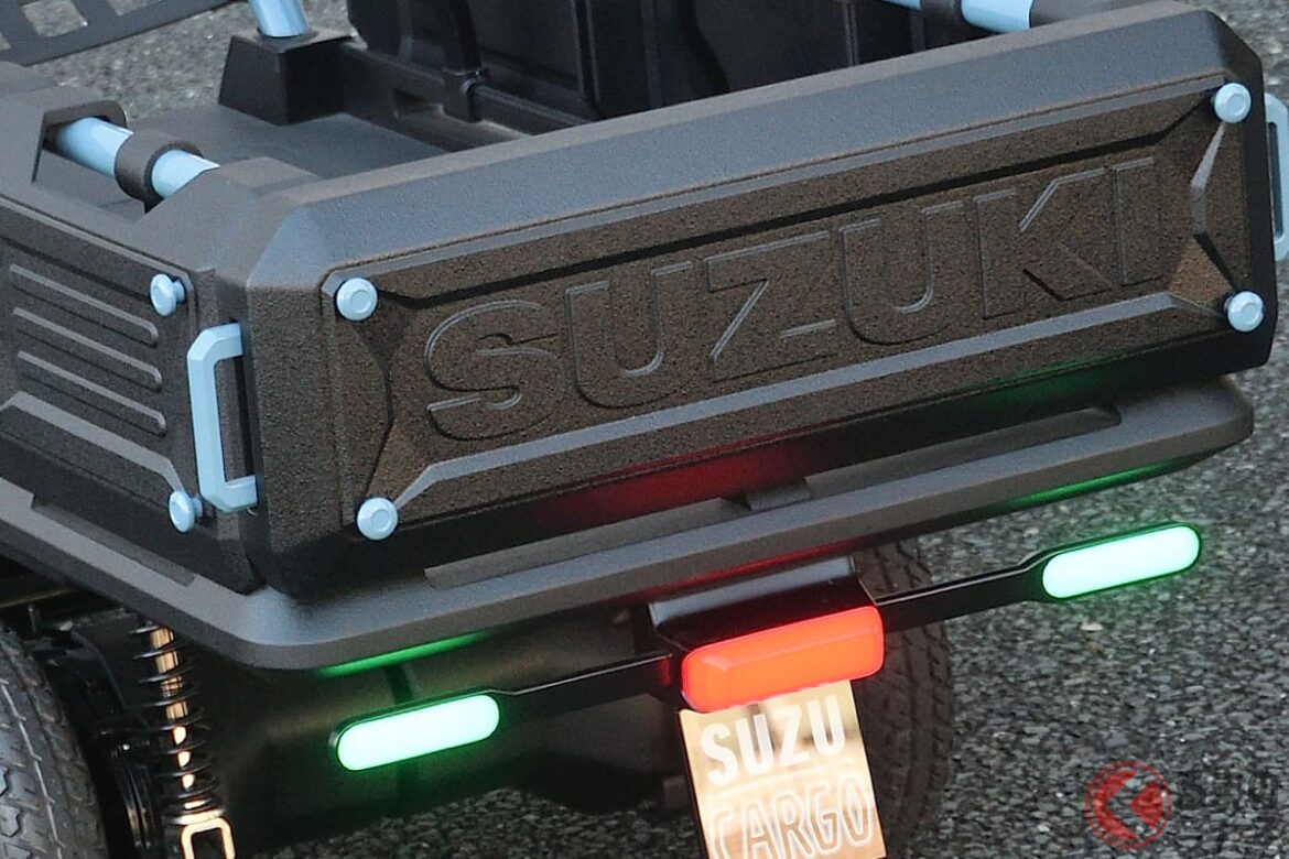 スズキ「1人乗り"ミニ軽トラ"」!? 全長わずか1.9mの「SUZU-CARGO」に「かわいい!」「発売待ってる」の声! 斬新&めちゃ使える"小さい乗り物"が話題! – くるまのニュース スズキの電動モビリティ「SUZU-CARGO」