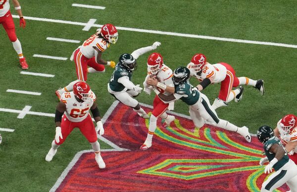 米ルイジアナ州ニューオーリンズで開催されたスーパーボウル（写真：USA TODAY Sports/ロイター/アフロ）