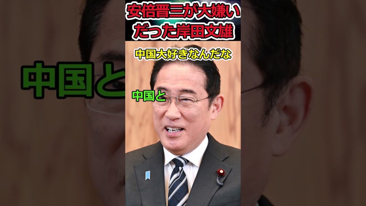 岸田文雄は安倍晋三が嫌いだった!?→故人を慈しむ気持ちより中国を優先した男!? #shorts #岸田文雄 #自民党 #台湾 #中国 #安倍晋三 #twitter #news