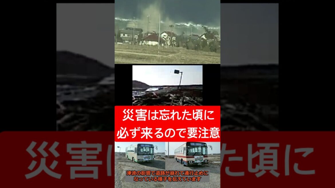 津波警報と崩れた道路…震災直後の運行記録 #東日本大震災 #津波