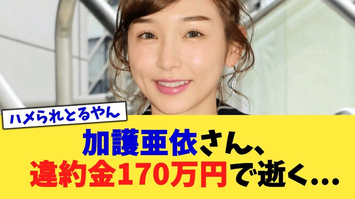 加護亜依さん、 違約金170万円で逝く   【2chまとめ】【2chスレ】【5chスレ】