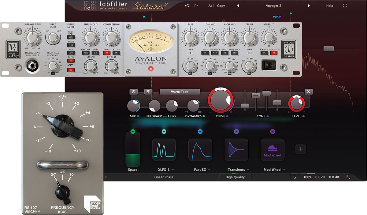 対応するSOFTUBEやFABFILTER、UNIVERSAL AUDIOのプラグインをロードし、Console 1 Channel MK IIIから操作することもできる