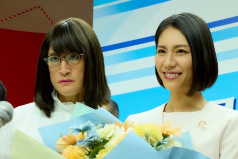 『家政夫のミタゾノ』第7シーズン最終話に出演する松岡昌宏、松下奈緒（C）テレビ朝日 