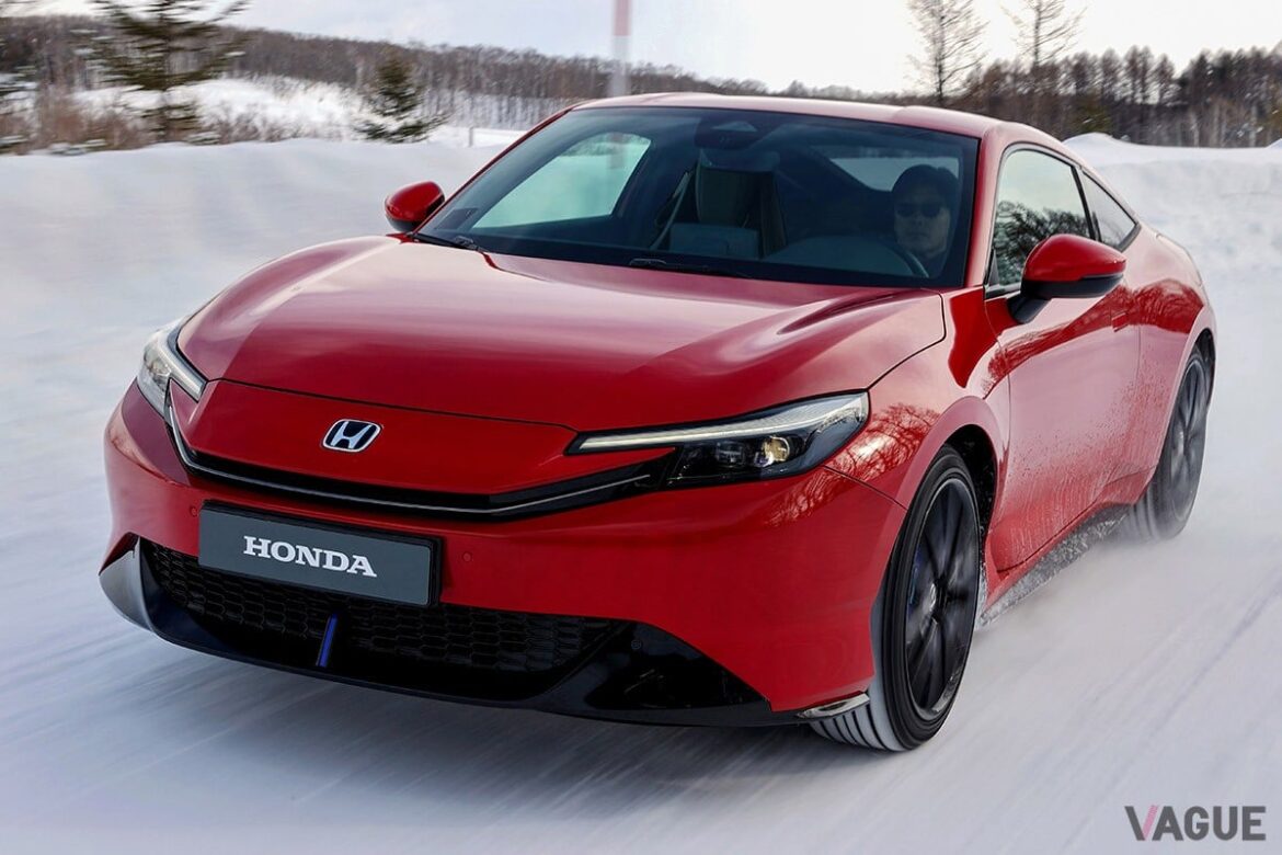 見かけ倒しじゃない! 2025年後半に復活するホンダ「プレリュード」は走りもスゴい!! すべりやすい雪上で実感した新型クーペの「懐の深さ」とは? – VAGUE 2025年後半に復活予定のホンダ新型「プレリュード」