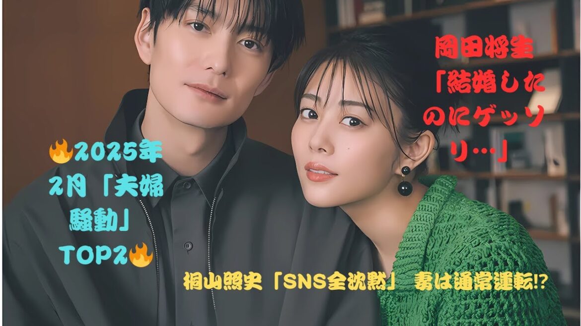 【2025年2月「夫婦騒動」トップ2】岡田将生「高畑充希との2ショット」披露も「結婚したのにゲッソリ」心配の声＆WEST.桐山照史“SNS全沈黙”も妻・狩野舞子は通常運転