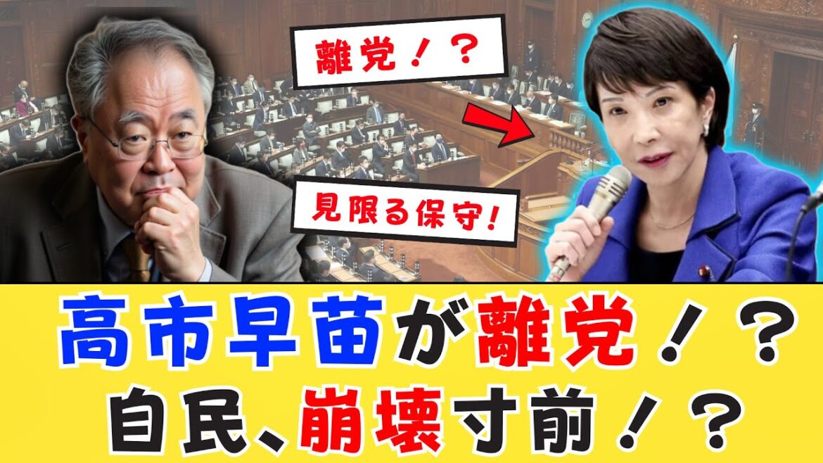 【政治不信の大爆発】自民党の保守エース・高市早苗が選挙直前に離党！前代未聞の信頼崩壊が始まった――！