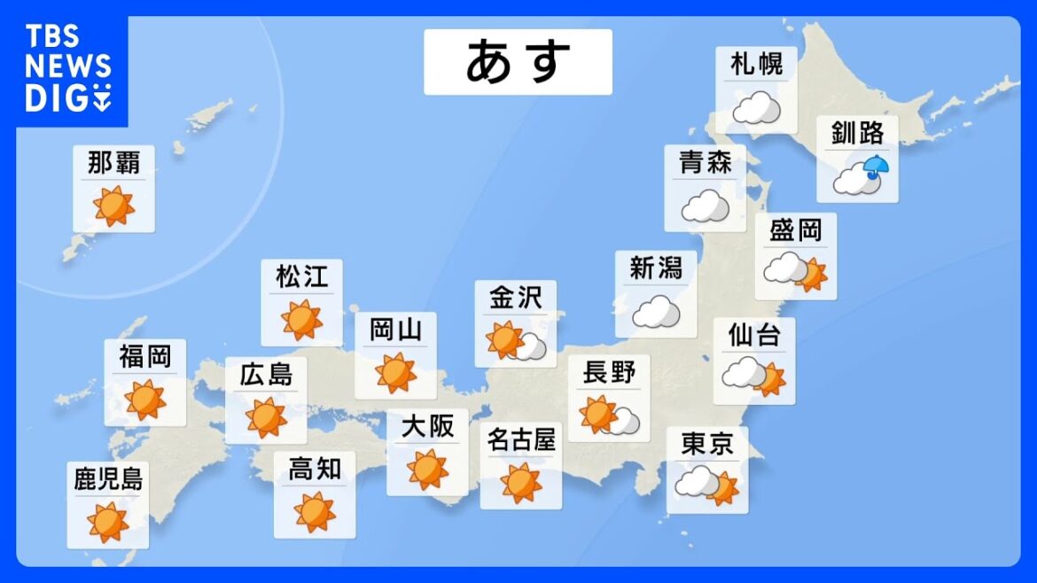 【激しい雨の可能性】あす（7日）にかけて突風、ひょうにも注意 東京都心で雷雨のところも　日本上空に“強い寒気”【今後の雨はいつ？どこで？予想シミュレーション】｜TBS NEWS DIG