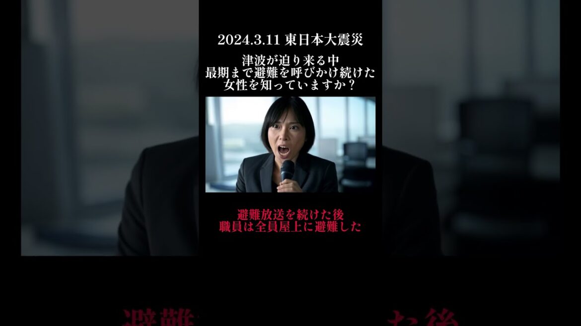 【東日本大震災】津波が迫り来る中最期まで避難を呼びかけ続けた女性を知っていますか？① #東日本大震災 #感動 #実話