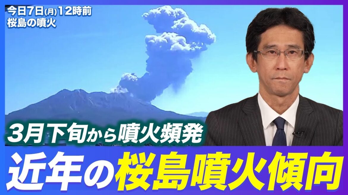 【火山情報】桜島は3月終わりから活動が活発／過去データから見る近年の噴火傾向を解説