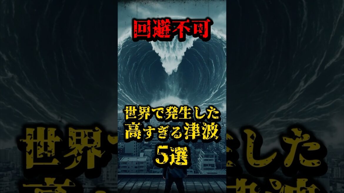 世界で発生した高すぎる津波5選、回避不可 #都市伝説 #怖い話 #津波 #南海トラフ