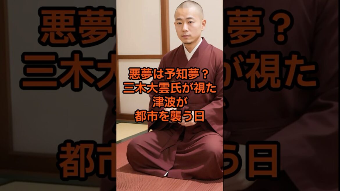 悪夢は予知夢？三木大雲氏が視た津波が都市を襲う日【 都市伝説 予言 スピリチュアル オカルト 日本 】【予告編】