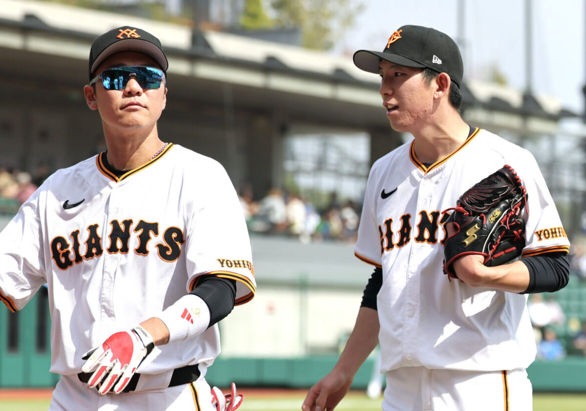 【巨人】坂本勇人は「2番・DH」 先発は松井颯…2軍西武戦 – スポーツ報知 坂本勇人(左)と戸郷翔征