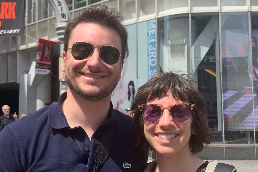 イタリアから来た(左から)ピエトロさんとラウラさん【写真:Hint-Pot編集部】