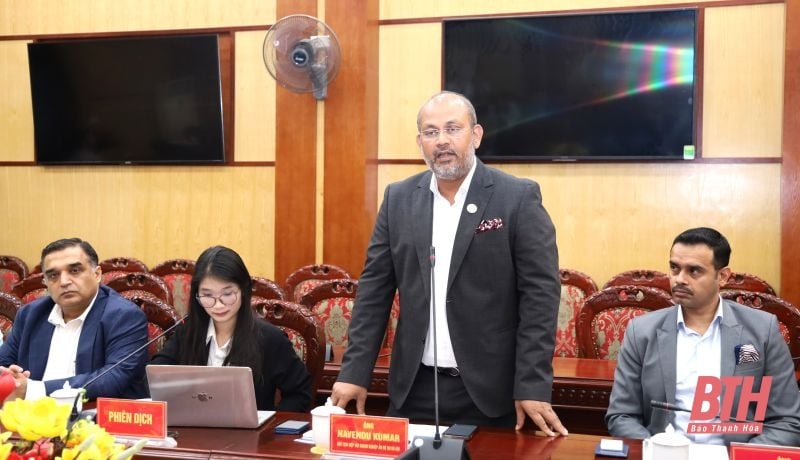 タインホア省の6つの分野へのインド企業投資を誘致