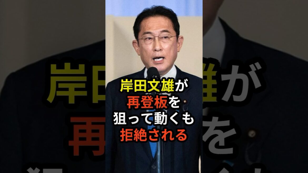 岸田文雄が再登板を狙って動くも拒絶される #政治 #ニュース #自民党 #石破政権