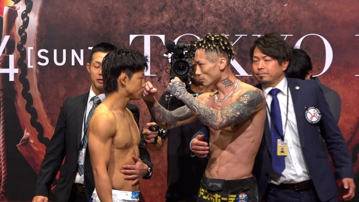 【RIZIN】ヒロヤVS篠塚辰樹、乱闘寸前でスタッフが止めに入る緊急事態!?朝久泰央VSウザ強ヨシヤも登場 『RIZIN男祭り』公開計量 【RIZIN】ヒロヤVS篠塚辰樹、乱闘寸前でスタッフが止めに入る緊急事態!?朝久泰央VSウザ強ヨシヤも登場 『RIZIN男祭り』公開計量